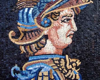 Roman Portrait Mosaic Stone Arts