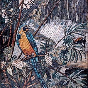 Papagei-Mosaik - Ara