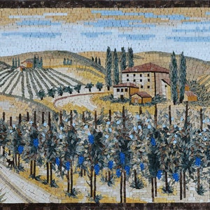 Mosaic Kitchen Backsplash - Lucca Italy