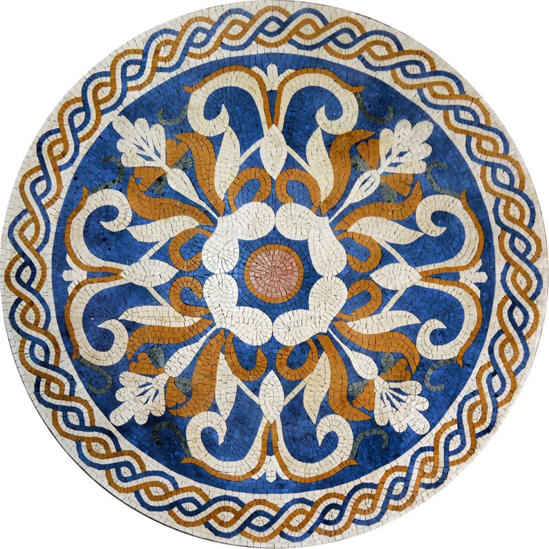 Mosaic Medallion Floral Mosaic image 4