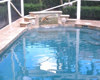 Dancing Mermaid Mosaic Art Scenery