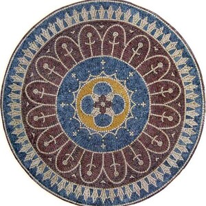 Round Hand-cut Marble Mosaic Sunnyside image 1