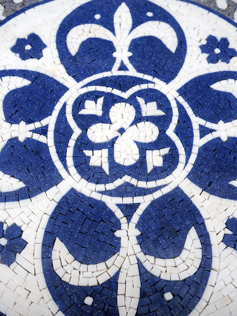 手作りの幾何学模様モザイクラグ：モロッコタイルアート - Etsy 日本