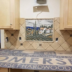 Mosaic Kitchen Backsplash-  Ancient Tuscan