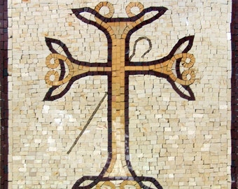 Cross Marble Mosaic