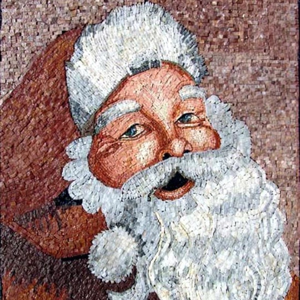 Santa Clause Mosaic Artwork