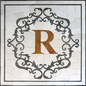 Elegant Petal Mosaic Art - Decorative Handmade Sign Mosaic Tile - Custom Wall Art - Unique Mosaic Decor