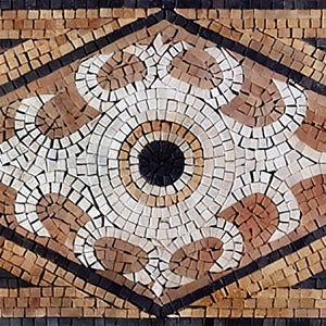 Decorative Mosaic Floor Tile For Home Decor Patterned Tile Art Decorative Rug For Living Room Aesthetic Mosaic Art