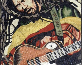 Bob Marley Mosaic Marble