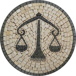 Dzieło sztuki mozaikowej - znak zodiaku