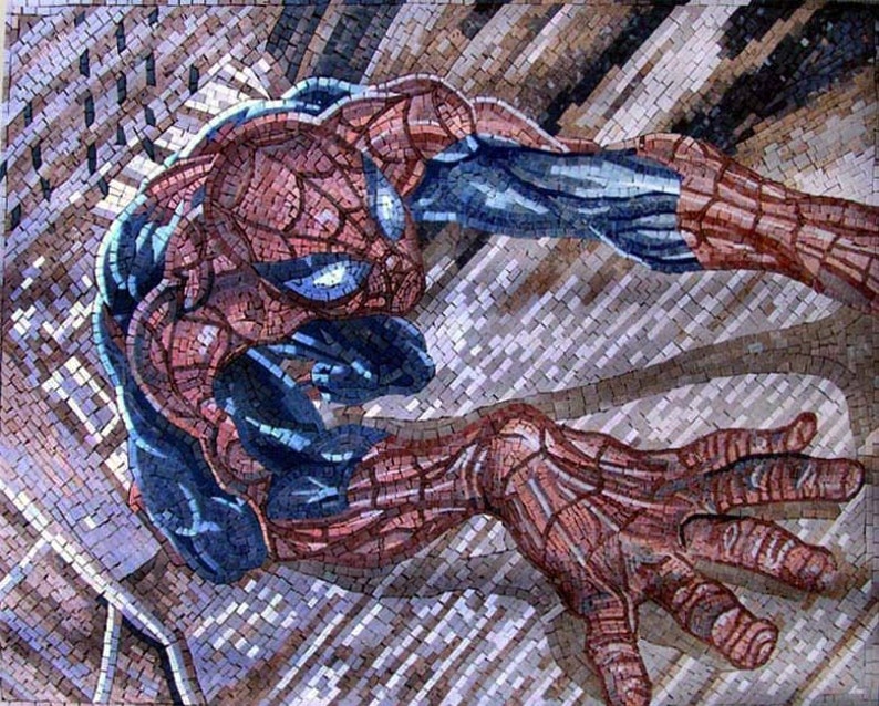 Spiderman Mosaic Art image 1