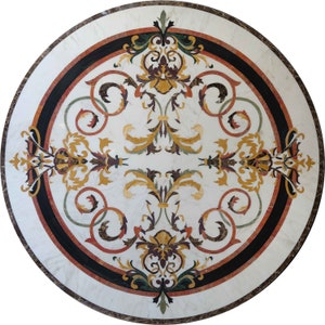 Tile Floor Mosaic Medallion