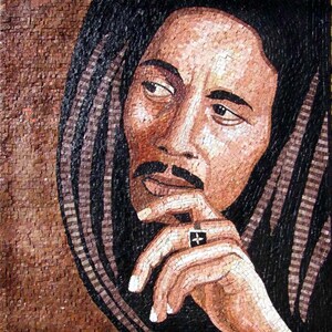 Bob Marley Mosaic Artwork