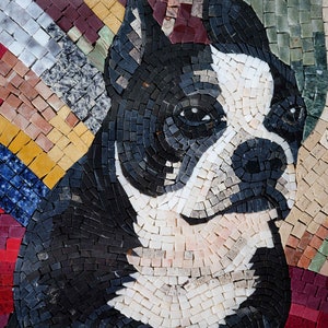 Bull The Dog Animal Mosaic