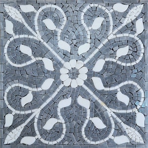 Ladonna - Geometric Floral Mosaic Tile