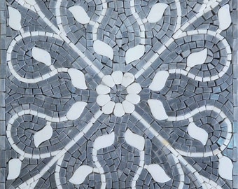 Ladonna - Geometric Floral Mosaic Tile