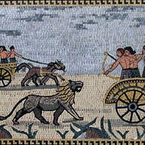 Ancient Greek Scene Mosaic image 2