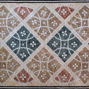 Amelie III Geometric Mosaic Floor Tile image 1