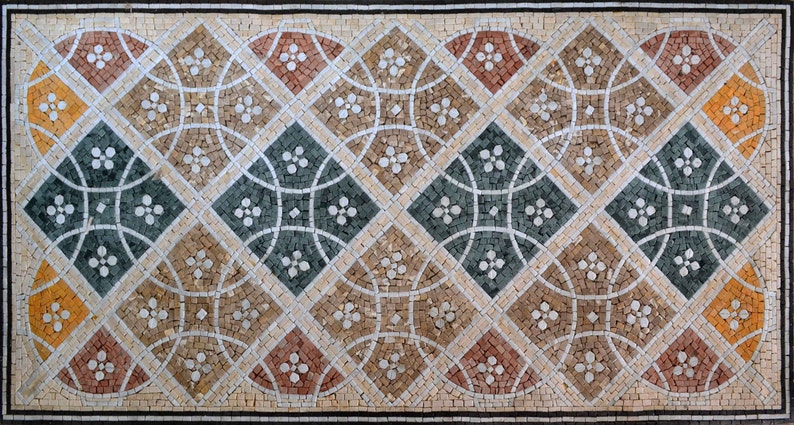 Amelie III - Geometric Mosaic Floor Tile Amelie III - Geometric Mosaic Floor Tile