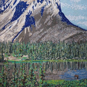 Abstract Mosaic Scene - The Forest Mountain