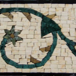 Blossoms - Mosaic Border Pattern Tile