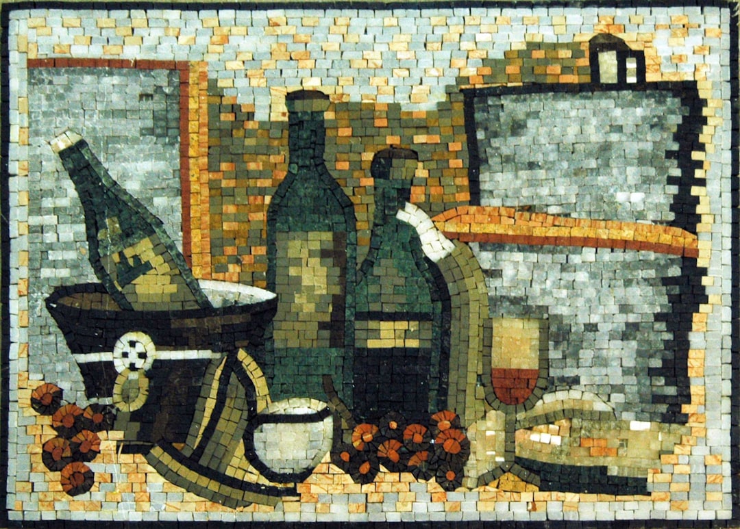 Mosaic Art for Sale Wine Bottles Etsy