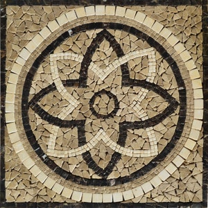 Anase - Square Floral Mosaic Art