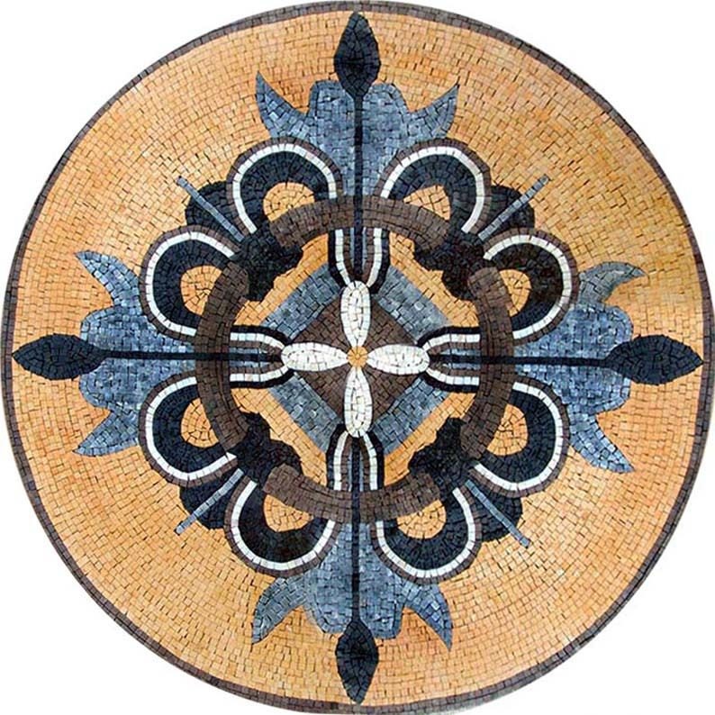 Botanical Stone Medallion - Davia - Etsy