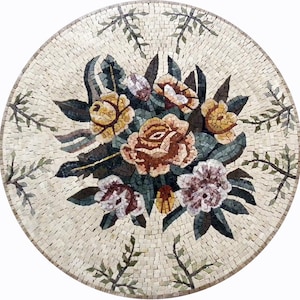 Mosaic Art - Flower Medallions