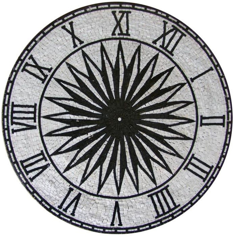 Mosaic Compass Roman Numerals Tempo image 1