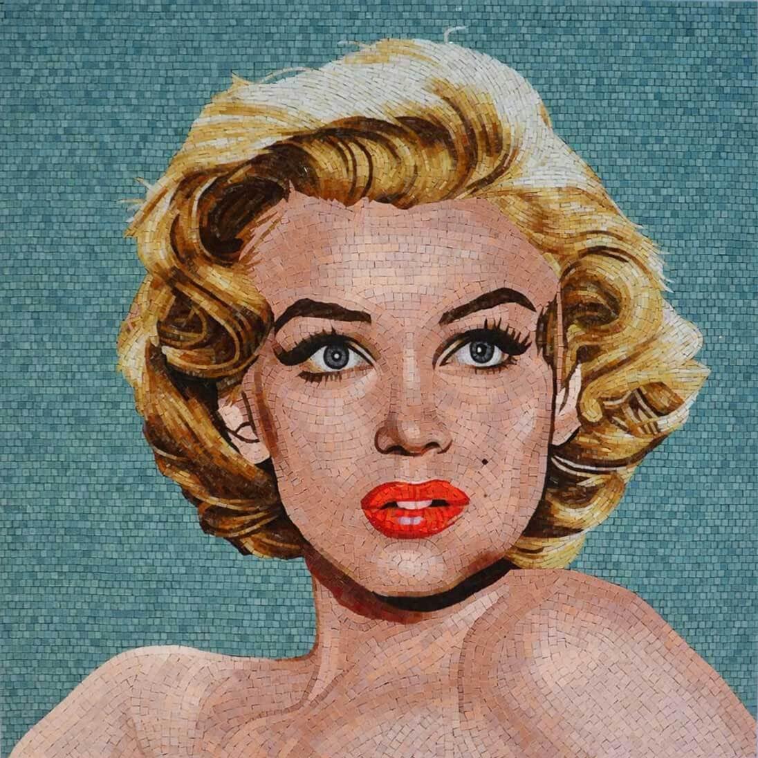 Handmade Marilyn Monroe Glass Mosaic: Iconic Hollywood Glamour Art - Etsy