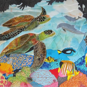 Mosaic Tile Art - Underwater Scene
