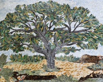 Giant Mosaic Tree - Mosaic Art