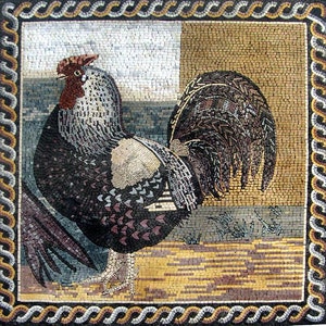 Mosaic Kitchen Backsplash-Royal rooster
