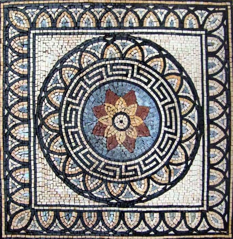 Modern Mosaic Square Accent Krokos - Etsy