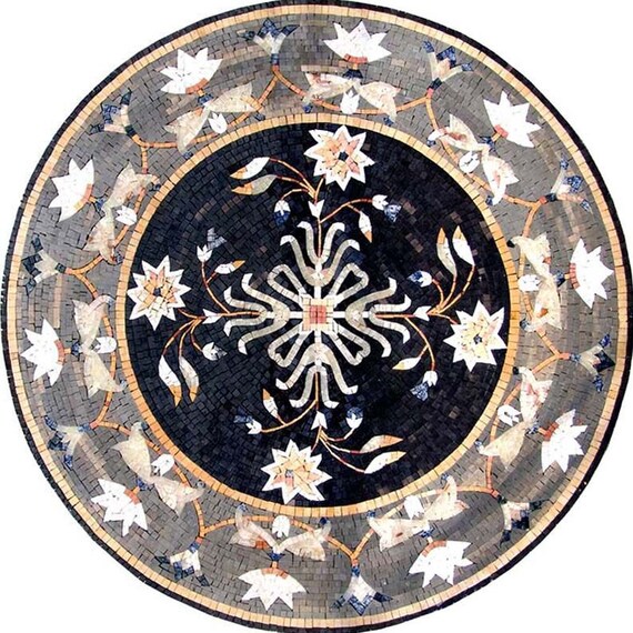 (未使用!!)SOLITE Arabesque Flower Arabesque Round Flower Mosaic - Leila - Etsy