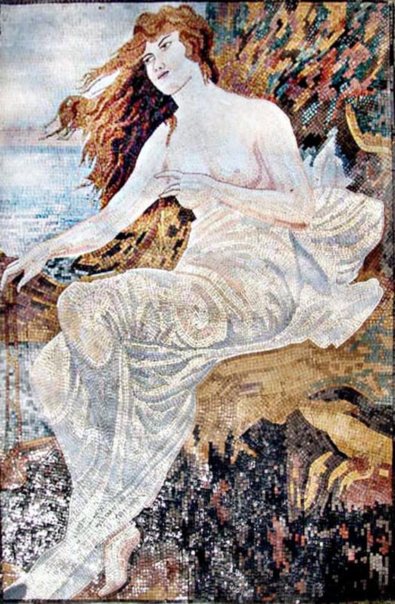 Alphonse Mucha "Mermaids N' Mucha" - Mosaic Reproduction
