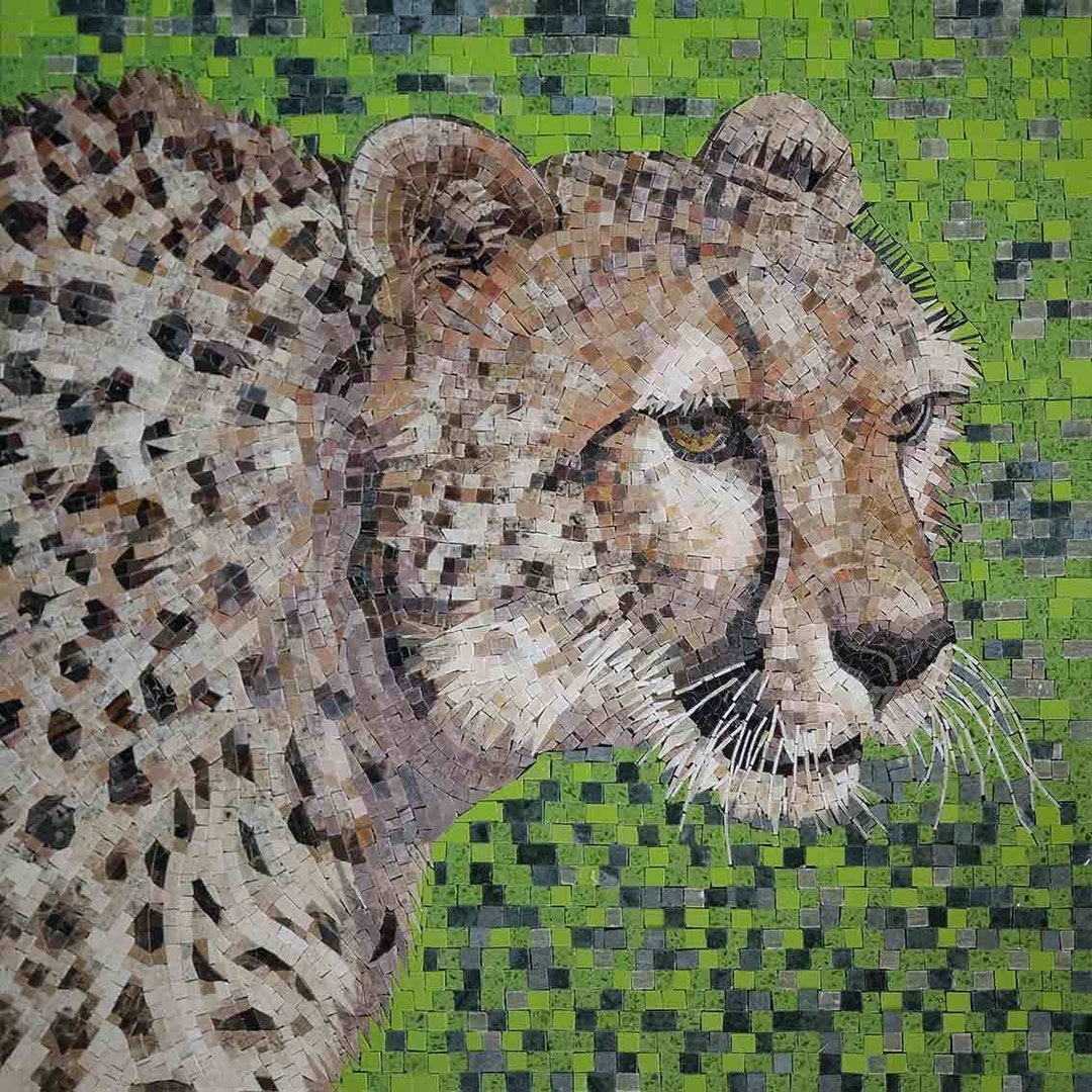 Mosaic Animal Art - Cheetah - Etsy Canada