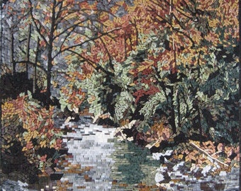 Mosaic Landscape - River Side Forest