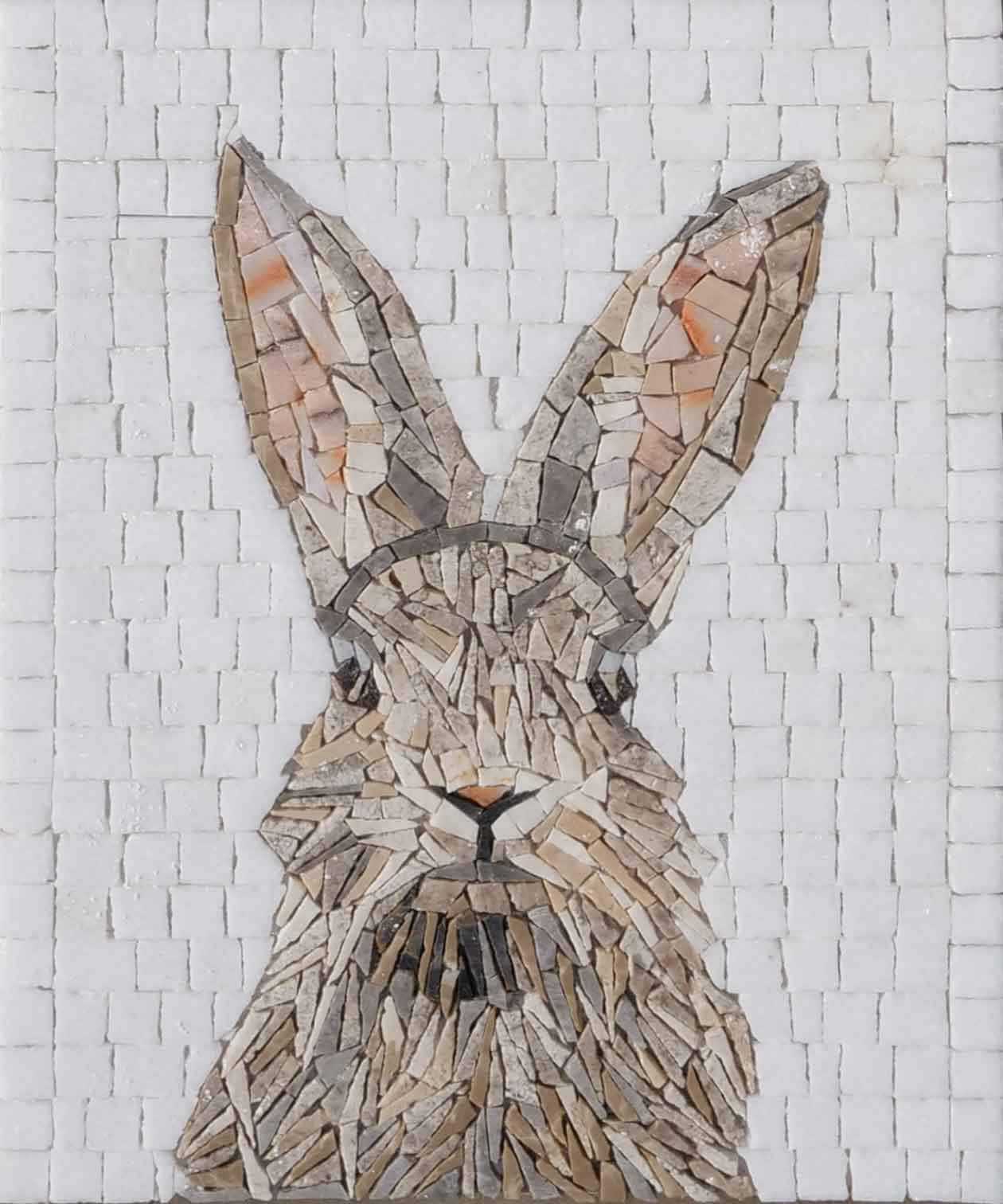 ウサギのモザイクアート - 動物のアートワーク - Etsy 日本