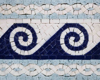 Ocean Waves - Mosaic Border