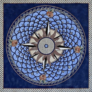 Medieval Design - Compass Mosaic Art