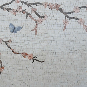 Cherry Blossom Floral Mosaic Art