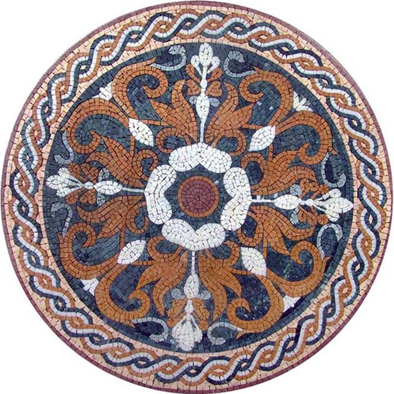Mosaic Medallion Floral Mosaic image 2
