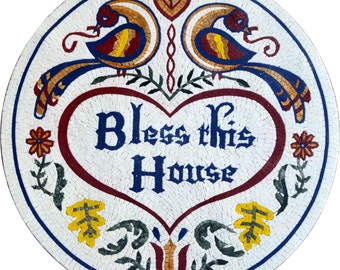 Mosaic Medallion - Home Blessing