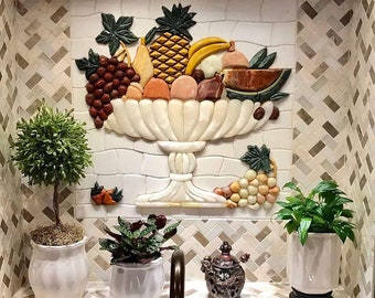 Pietre Frutta Petal Mosaic - Mosaic Kitchen Backsplash