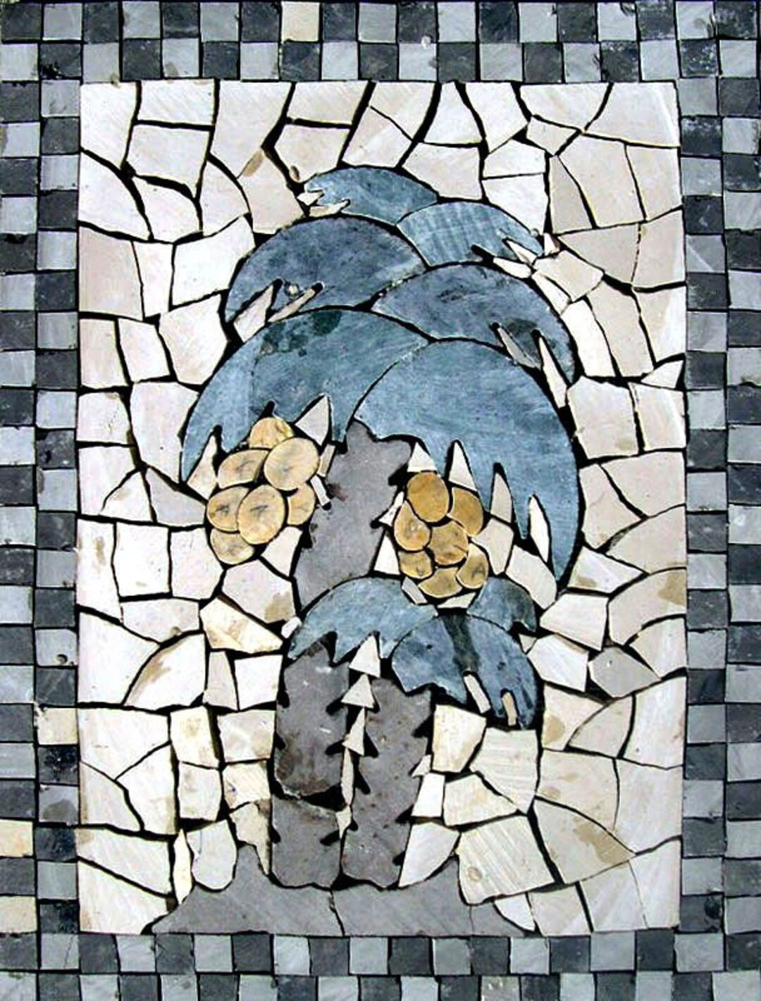 Mosaic Wall Art - Abstract Palm Tree - Etsy
