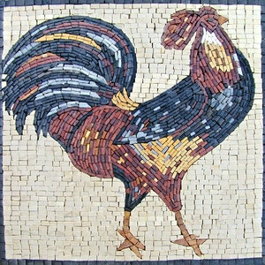 Rooster Mosaic - Mosaic Backsplash