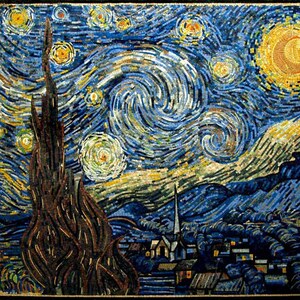 Mosaic Reproduction - Vincent Van Gogh "Starry Night"