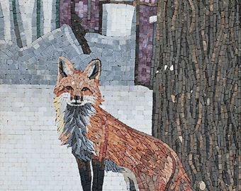 Fox Mosaic - The Snow Fox